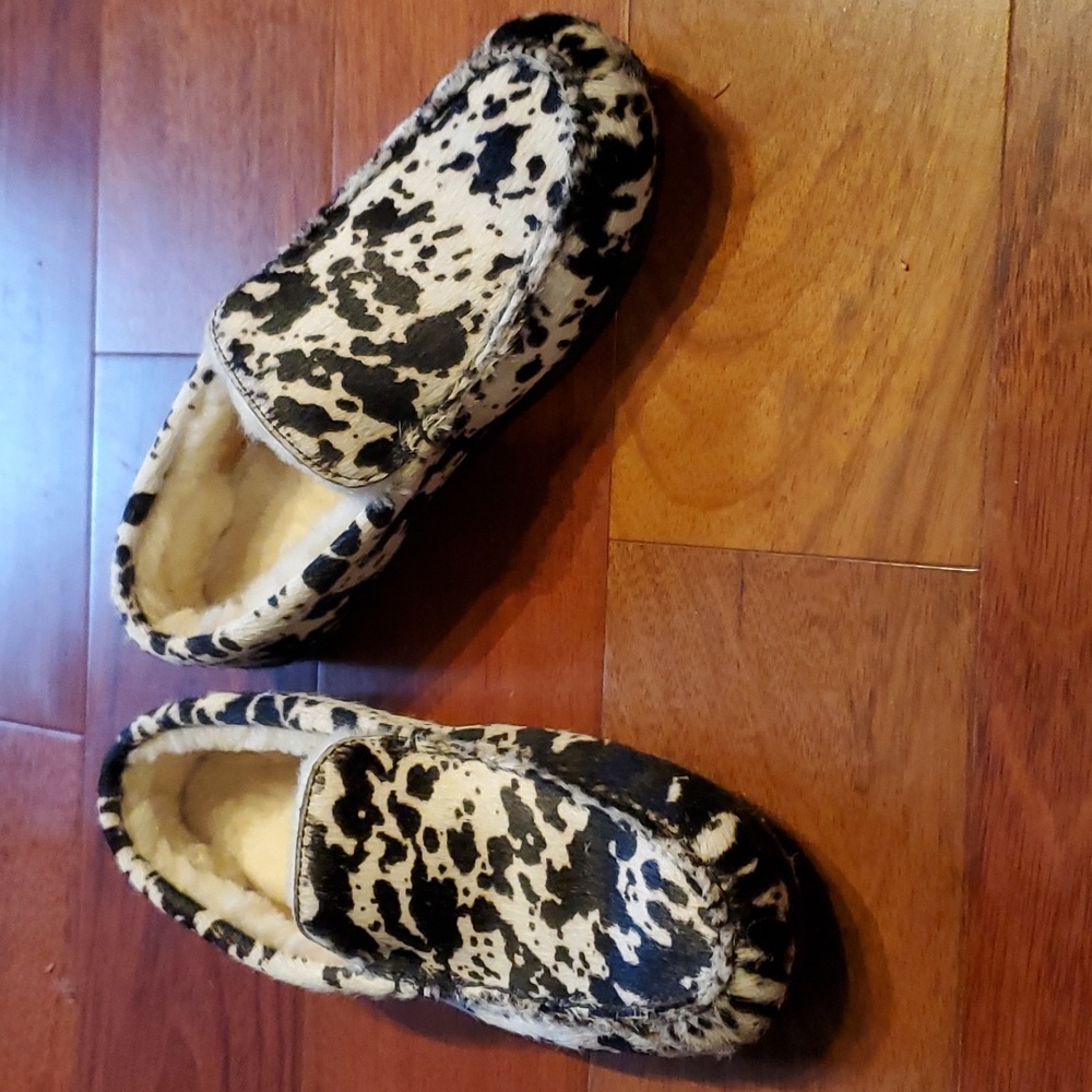 Freda Salvador Sheepskin pony hair slippers